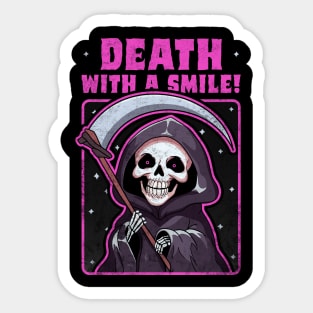 Death with a smile Sticker